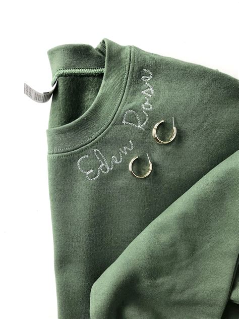 Custom Embroidered Sweatshirt, Embroidered Sweatshirt, Personalized ...