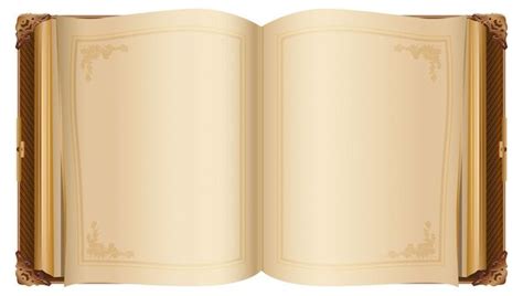 Ретро открытая книга с пустыми страницами | Премиум векторы | Libro ...