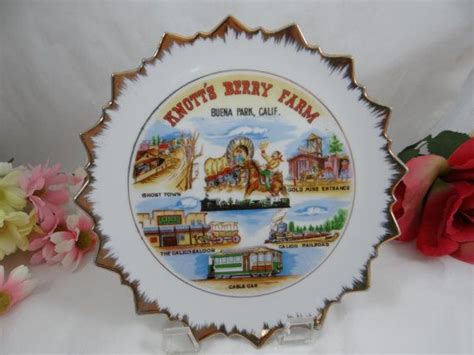 1950s Vintage Knotts Berry Farm Souvenir Plate Etsy Canada Knotts