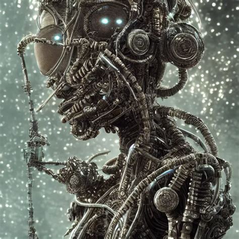 Timeless Cybernetic Deity With Circuitry Skin And Stable Diffusion