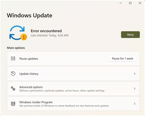 How To Fix Error Encountered Issue In A Windows 11 Update