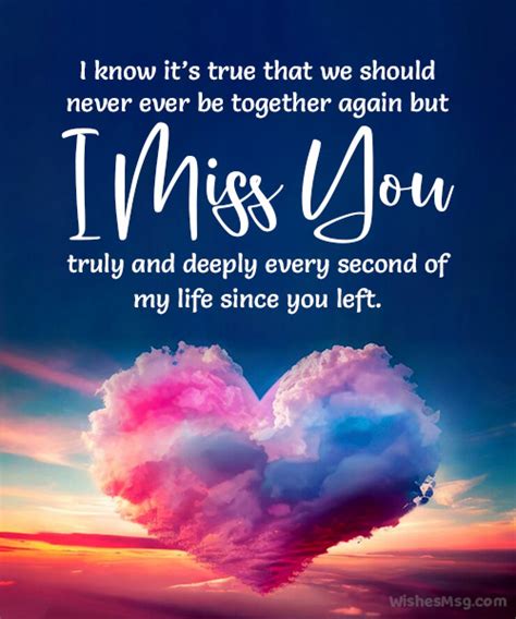 60 Miss You Messages For Ex Boyfriend Or Ex Girlfriend Wishesmsg