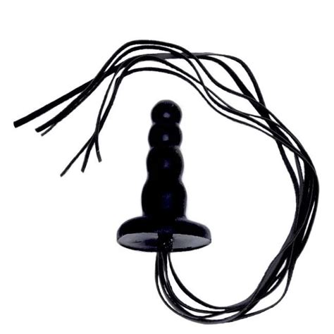 Plug Anal Chicote Preto 12 5x3cm Intense Sexshop Juiz De Fora