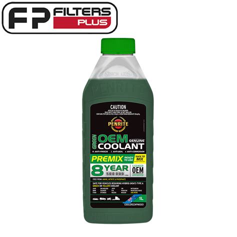 Coolgreenpmx001 Penrite Oem Green Premix Coolant 1 Litre