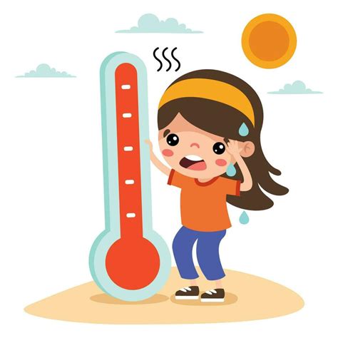 Hot Weather And Sunny Day Vector Art At Vecteezy