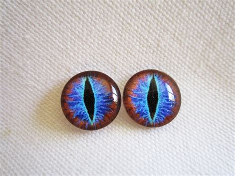 Glass Eyes Dragon Eyes 12mm Glass Cabochons Etsy