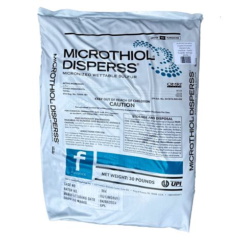 Microthiol Disperss Micronized Wettable Sulfur Insecticide Pound