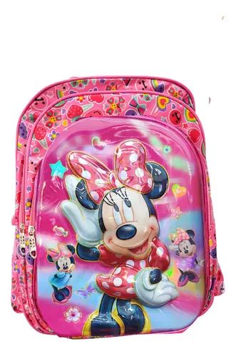 Mochila Costas Escolar Minie Mouse Mickey Disney Rosa MercadoLivre