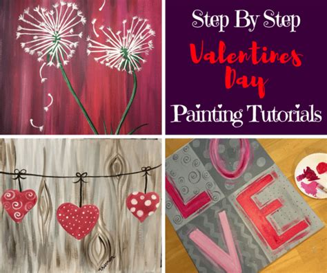 Valentines Day Step By Step Painting Tracie S Acrylic Painting Tutorials