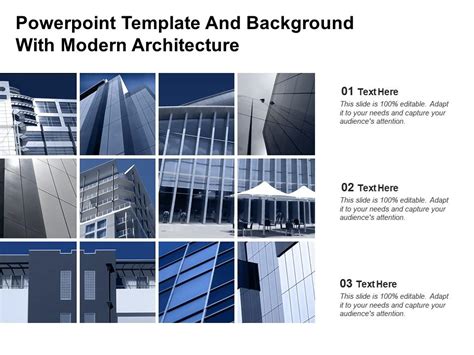 Powerpoint Template And Background With Modern Architecture ...