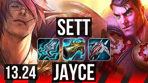 Sett Vs Jayce Top 11 Solo Kills Rank 8 Sett 400 Games Tr