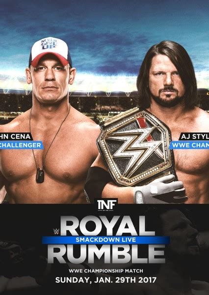 Aj Styles Vs John Cena — Wwe Championship Match Royal Rumble Fan Casting