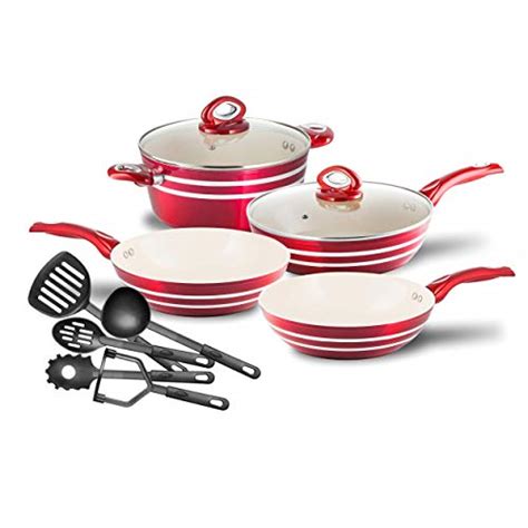 Chefs Star Nonstick Pots And Pans Set Professional Grade Aluminum Pots