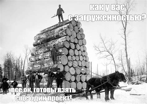 Создать мем "лошадь лесорубов, вывозка леса на лошадях, лесозаготовка в ...