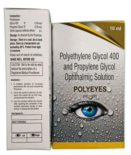 Polyethylene Propylene Glycol Ophthalmic Solution Eye Drop At Rs 299 Kg Polyethylene Glycol