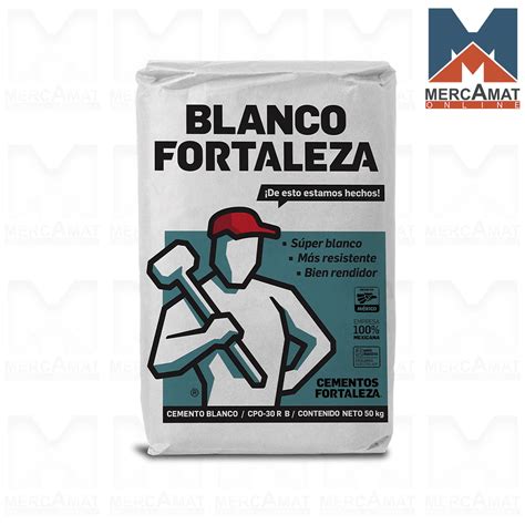 Cemento Blanco Fortaleza Kg Construcci N Mercamat Online