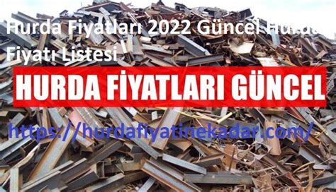 Hurda Fiyatları 2024 Güncel Hurda Fiyatı Listesi Hurda Fiyatları