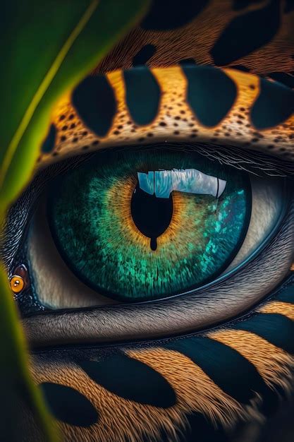 Premium Photo | Close up of a jaguar eye