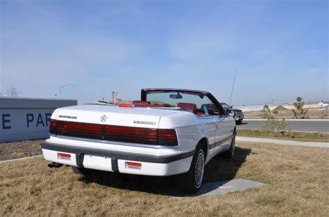 Chrysler Lebaron Convertible Coupe Low K Actual Miles Extra