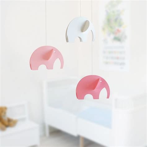 Sebra Felt Cloud Mobile Pink Smallable