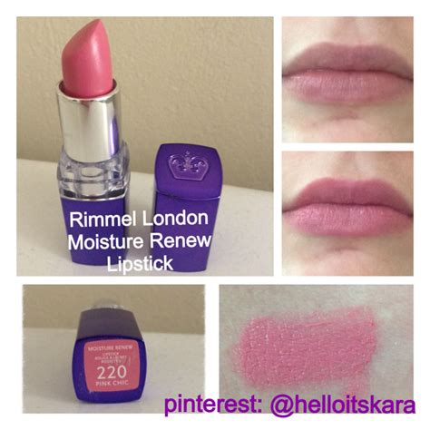 Rimmel London Moisture Renew Lipstick In 220 Chic Pink ️💄 Kara Howard Chic Pink Lipstick