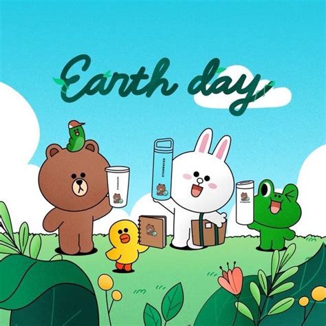 Cute And Eco Friendly Starbucks X Line Friends Earth Day Collection