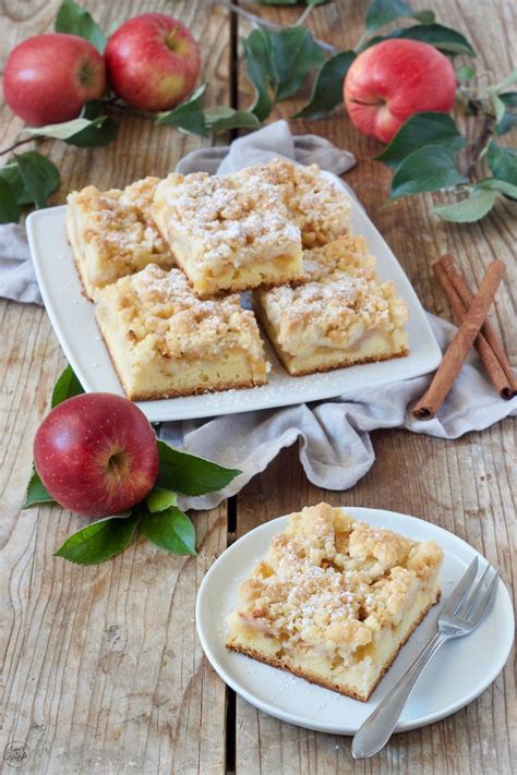 Apfel Blechkuchen Mit Streuseln Cuisine Rezept