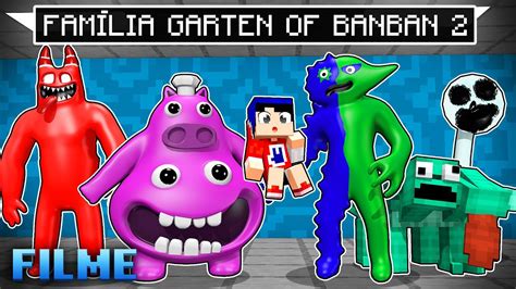 Fui Adotado Por Todos Os Garten Of Banban O Filme No Minecraft Youtube