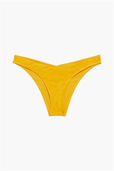 Zimmermann Separates Sculpt Low Rise Bikini Briefs In Marigold Modesens