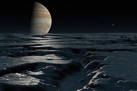 Artwork Of Jupiter Seen From Europa Photograph By Mark Garlickscience