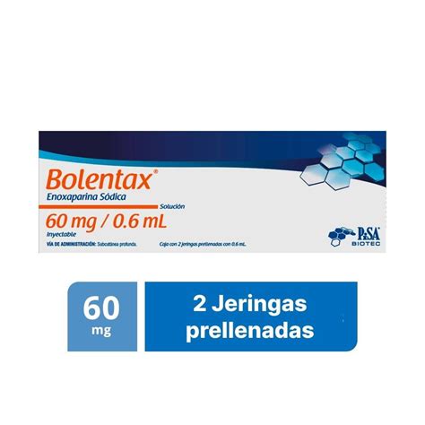 Bolentax 60 mg 0 6 ml solución inyectable 2 jeringas prellenadas con 0