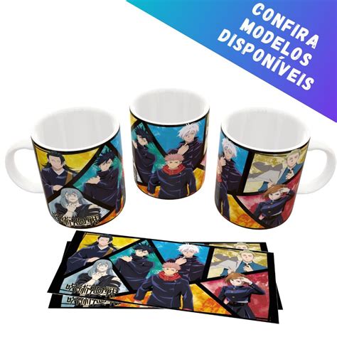 Caneca Cerâmica Importada Personalizada Anime Série Jujutsu