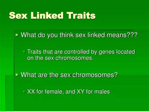 Ppt Sex Linked Traits Powerpoint Presentation Free Download Id1430883