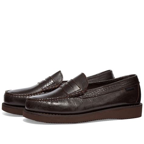 Sebago X Engineered Garments Loafer Exotic Dark Brown End Kr