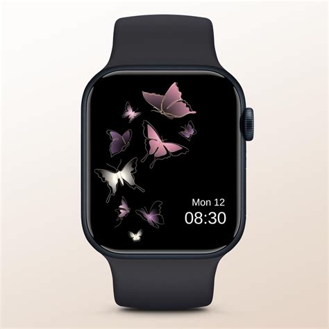 Butterfly Watch Face Wallpaper Custom Smartwatch Wallpaper Etsy