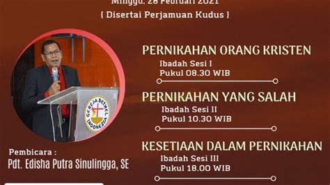 Ibadah Raya Sesi Iii On Site Pdt Edisha Putra Sinulingga