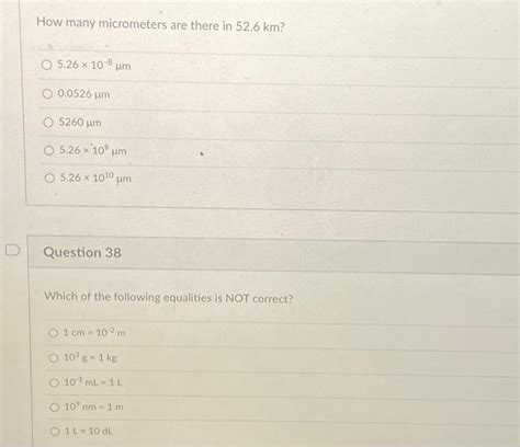 Solved How Many Micrometers Are There In Km Chegg