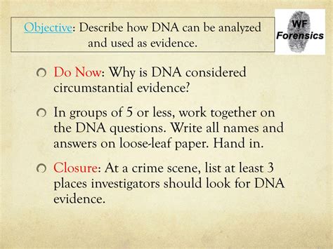 Ppt Dna Evidence Powerpoint Presentation Free Download Id 4257596