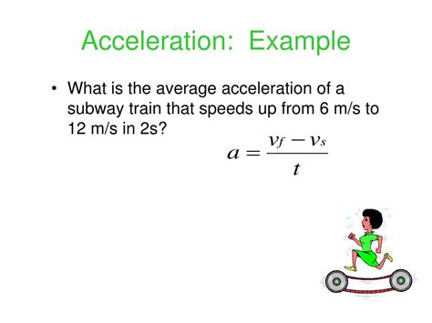 Give Two Detailed Examples Of Acceleration