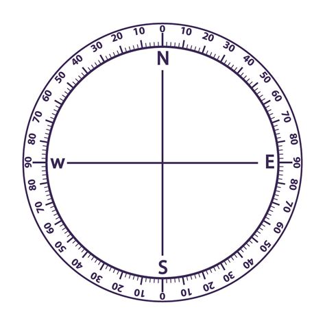 Compass Template 10 Free Pdf Printables Printablee