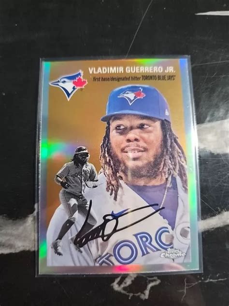 2023 TOPPS CHROME platine anniversaire Vladimir Guerrero Jr réfracteur