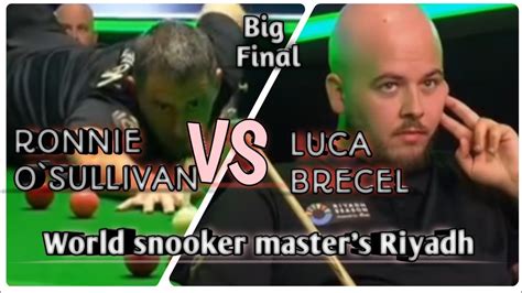 Ronnie O Sullivan Beats Luca Brecel And Win World Snooker Master S