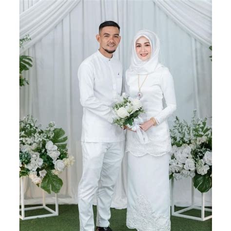 Baju Akad Nikah Putih Simple 8 Inspirasi Baju Akad Nikah Warna Putih Yang Simple Popmama Com