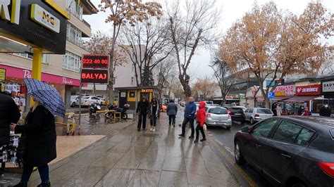 Ankara 4k60fps Yağmurda Bahçelievler 7 Aşkabat Cadde ve Emek