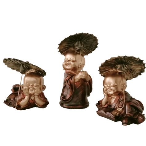 Poly Resin H Cm Baby Monk Figurine Statue For Home At Rs