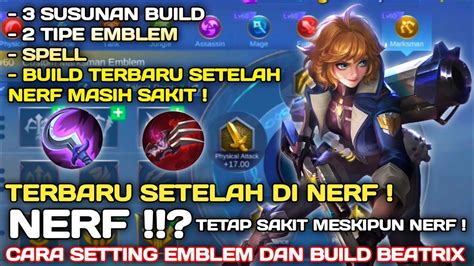 NEW PATCH 1 6 84 CARA SETTING EMBLEM DAN BUILD BEATRIX TERSAKIT 2022