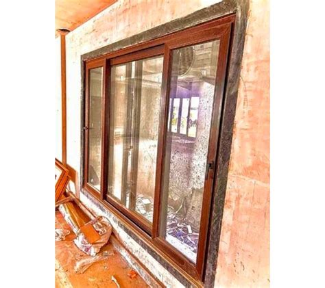 3 Track Brown UPVC Sliding Door For Hotel Interior At Rs 550 Sq Ft In