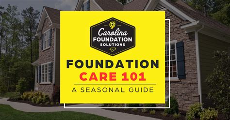 how to care for home foundation