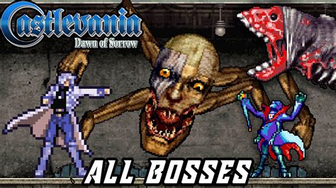 Castlevania Dawn Of Sorrow All Bosses No Damage Sword Only Youtube