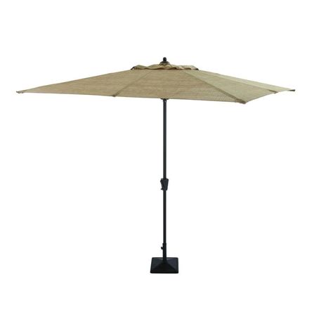 Hampton Bay Andrews 8 Ft Patio Umbrella In Tan Ucs00301g The Home Depot